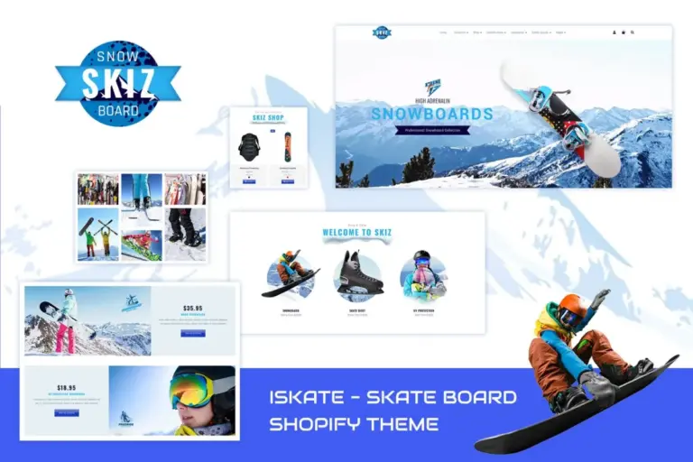 skiz sports ski boards shopify theme 1