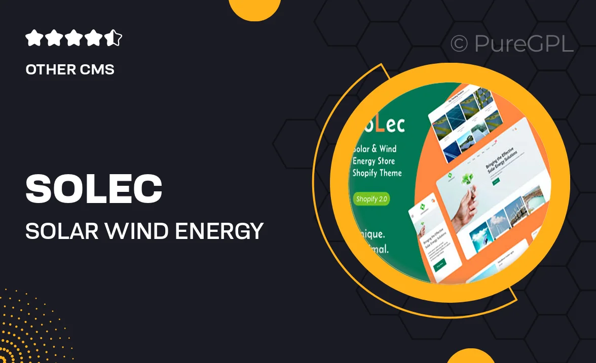 Solec – Solar & Wind Energy Store Shopify Theme