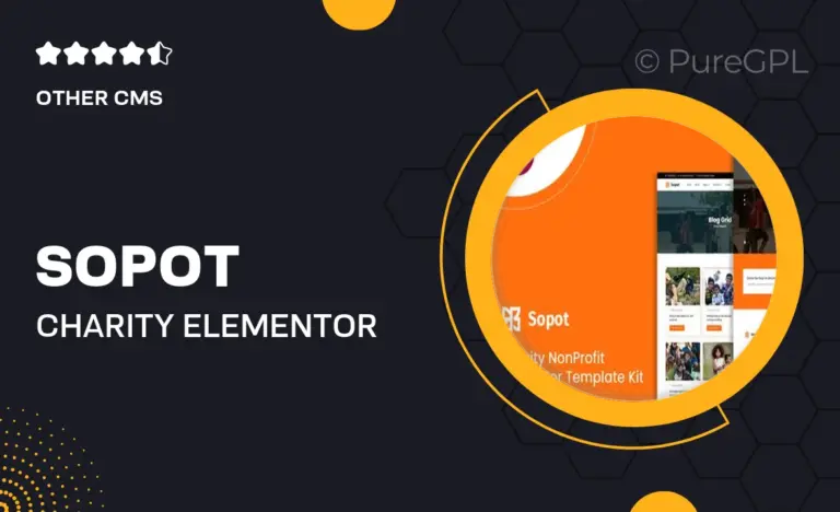 sopot charity elementor pro template kit