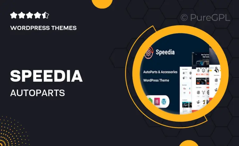 speedia autoparts accessories wordpress theme