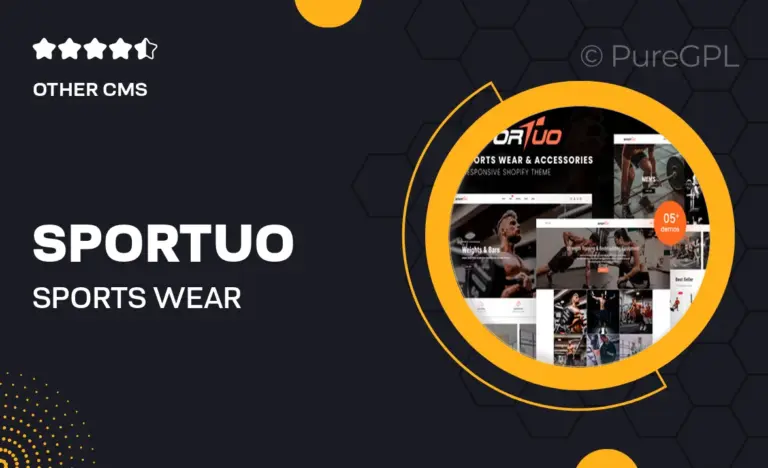 sportuo sports wear accessories shopify theme