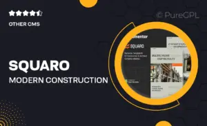 Squaro – Modern Construction & Architect Elementor Template Kit