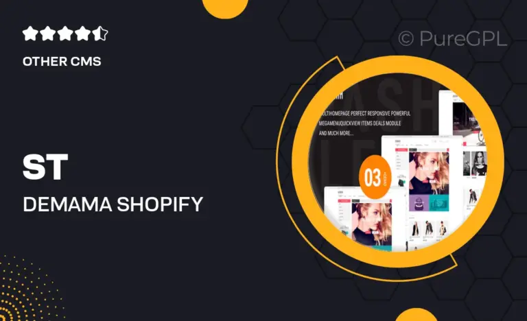 st demama shopify template