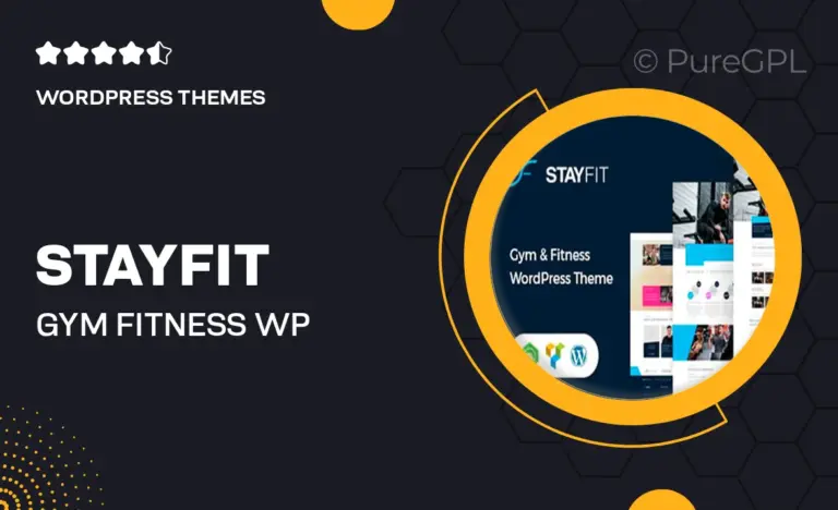 stayfit gym fitness wp theme
