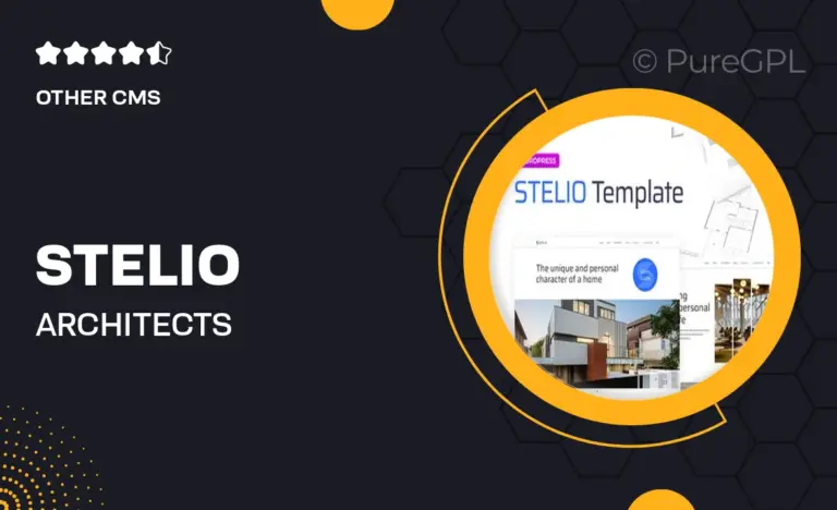 stelio architects construction company elementor pro template kit