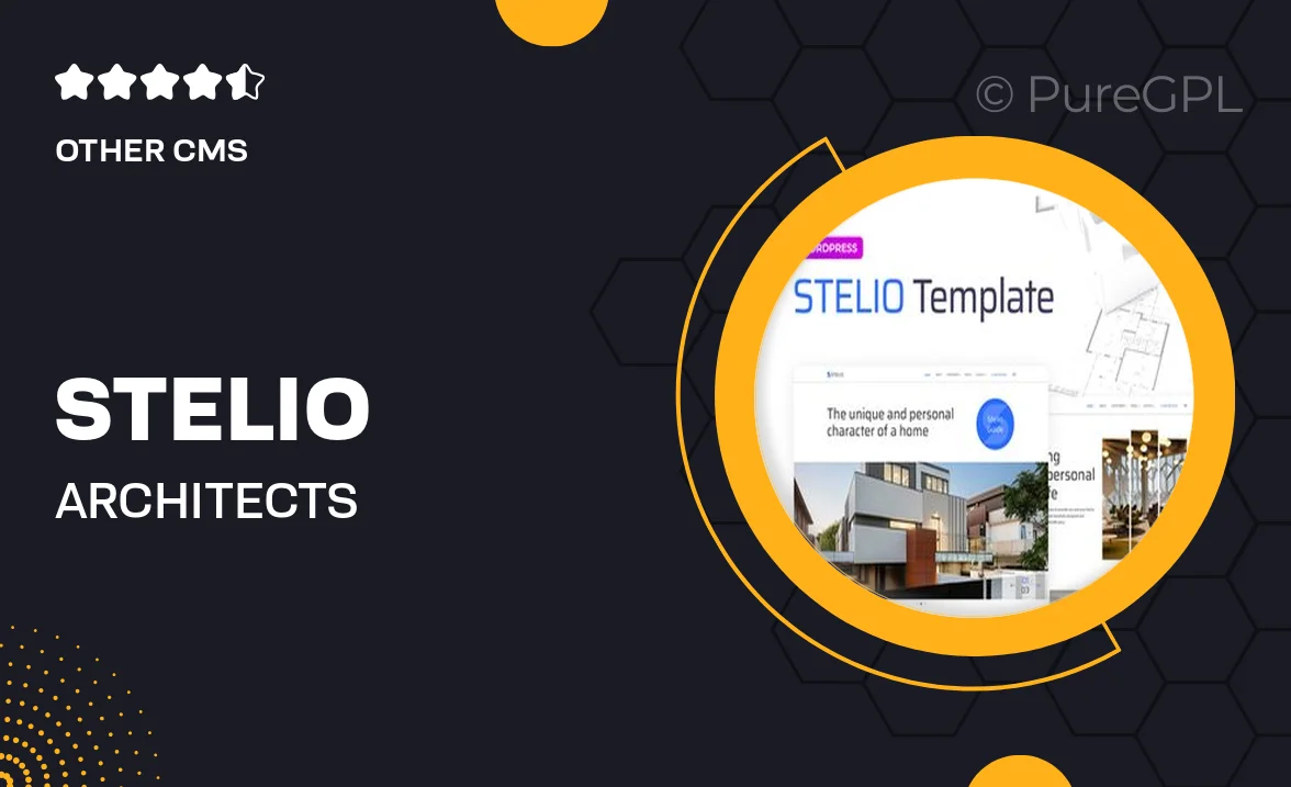 Stelio – Architects & Construction Company Elementor Pro Template Kit