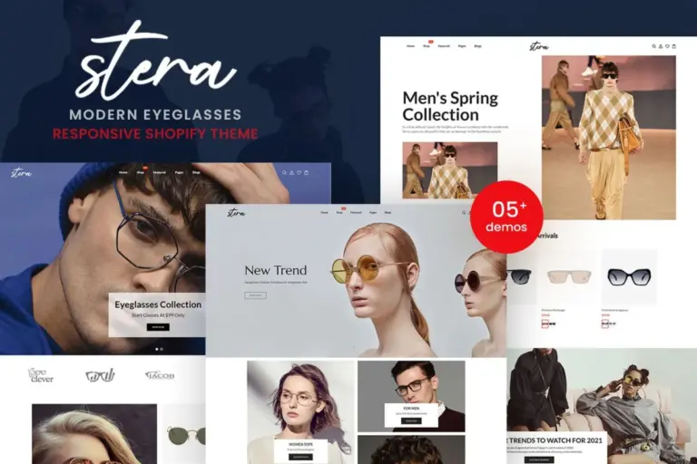 stera modern eyeglasses responsive shopify theme 1