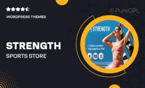 Strength – Sports Store & Equipment Shop WordPress Theme