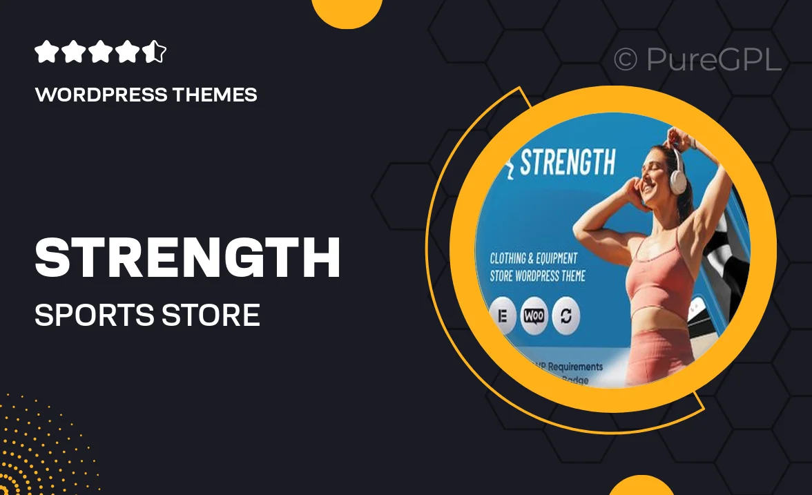 Strength – Sports Store & Equipment Shop WordPress Theme