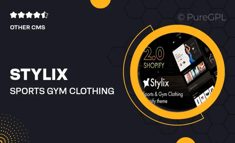stylix sports gym clothing shopify theme