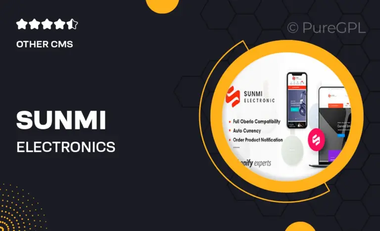 sunmi electronics responsive shopify theme