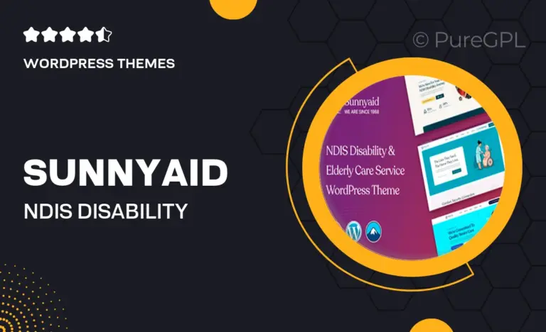 sunnyaid ndis disability elderly care service wordpress theme
