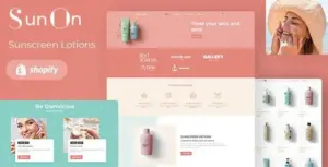 SunOn – Skin Care Products, Wellness Shopify Theme