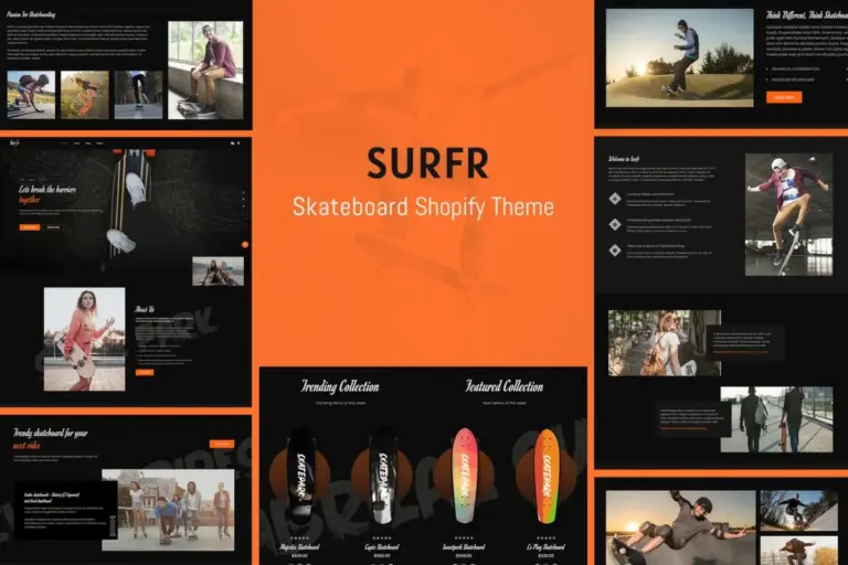 surfr skateboard single product shopify theme 1
