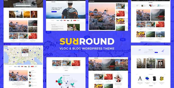 surround vlog blog wordpress theme 1