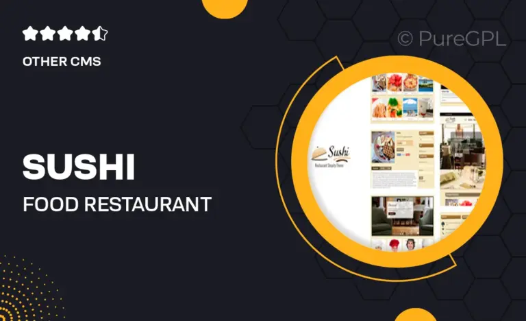 sushi food restaurant shopify theme