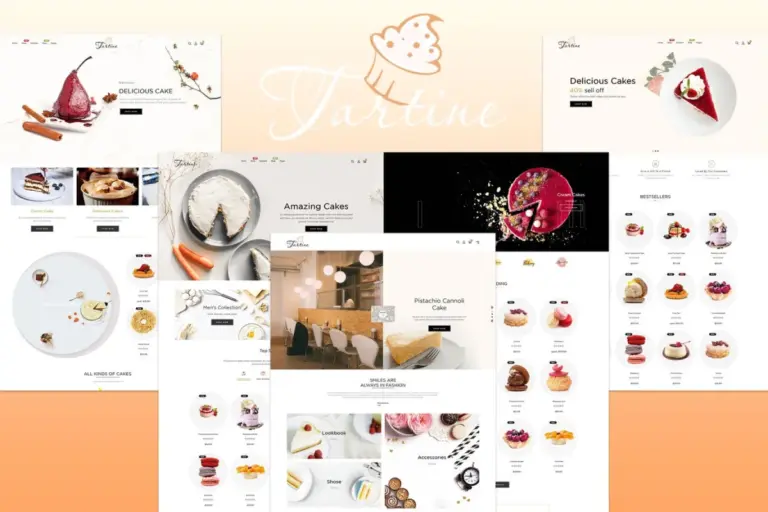 tartine cake bakery responsive shopify theme 1