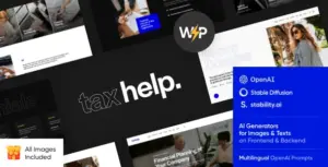 Tax Help – Finance & Business Accounting Adviser WordPress Theme
