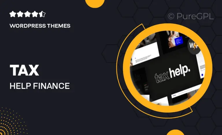 tax help finance business accounting adviser wordpress theme