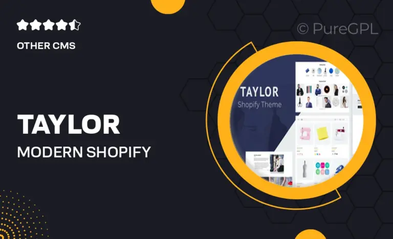 taylor modern shopify fashion theme