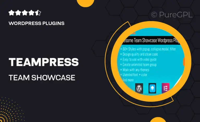 teampress team showcase plugin