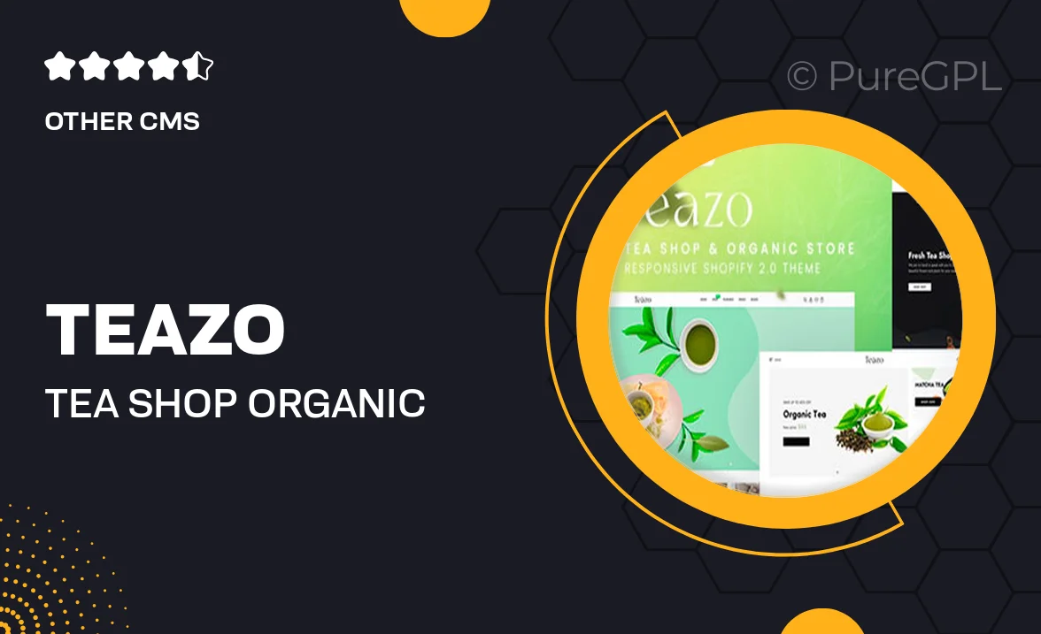 Teazo – Tea Shop & Organic Store Responsive Shopify 2.0 Theme