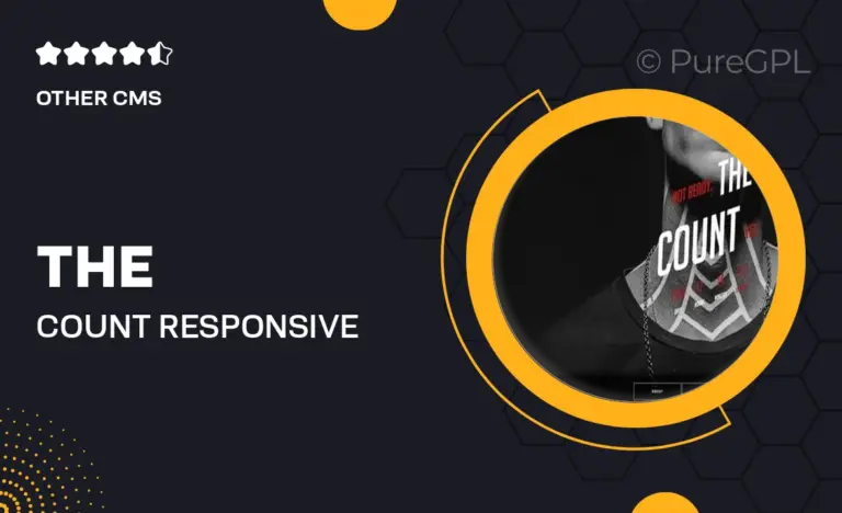 the count responsive coming soon page