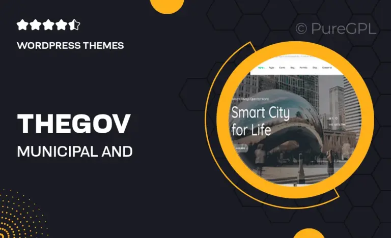 thegov municipal and government wordpress theme