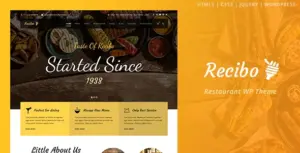 Themeforest | Recibo – Restaurant WordPress
