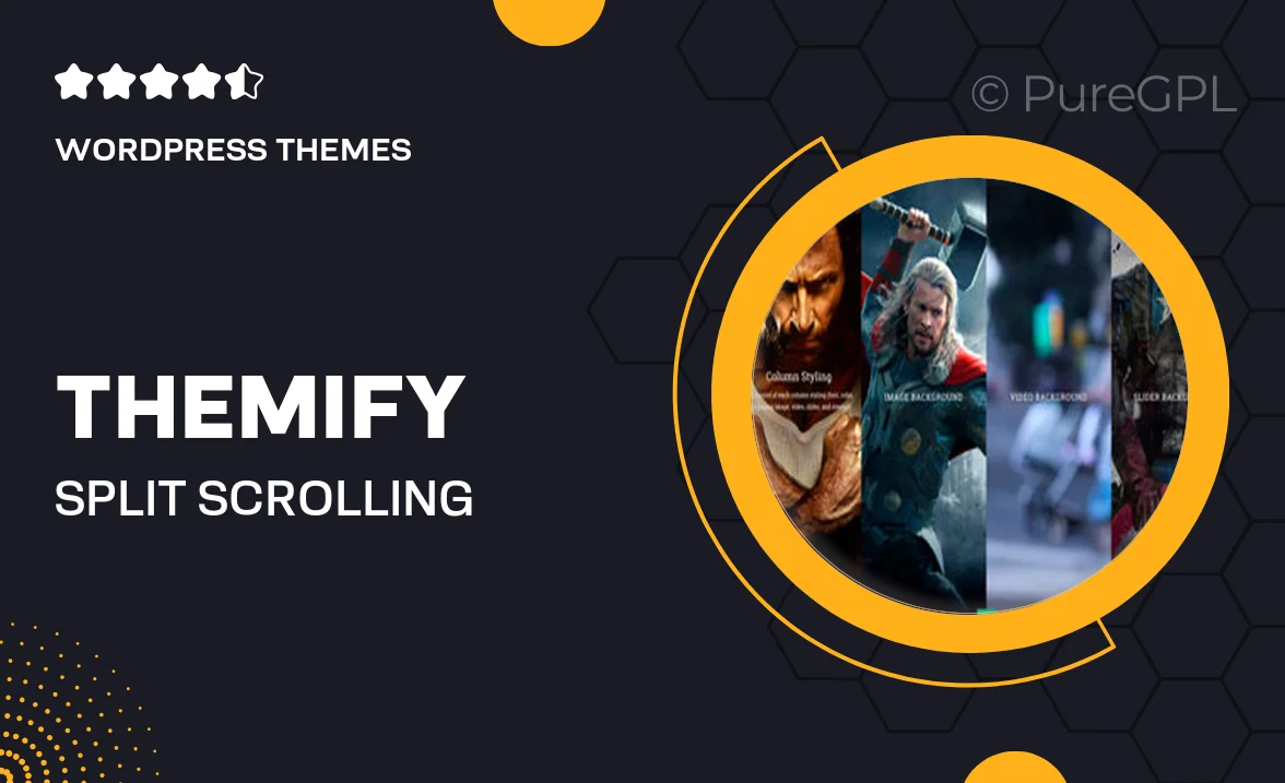 Themify Split – Scrolling WordPress Theme for Agencies & Portfolios