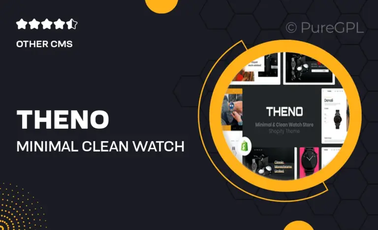 theno minimal clean watch store shopify theme