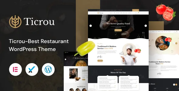 ticrou restaurant wordpress theme 2