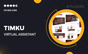Timku – Virtual Assistant Business Elementor Template Kit