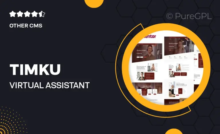 timku virtual assistant business elementor template kit
