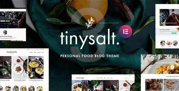 tinysalt personal food blog wordpress theme 1