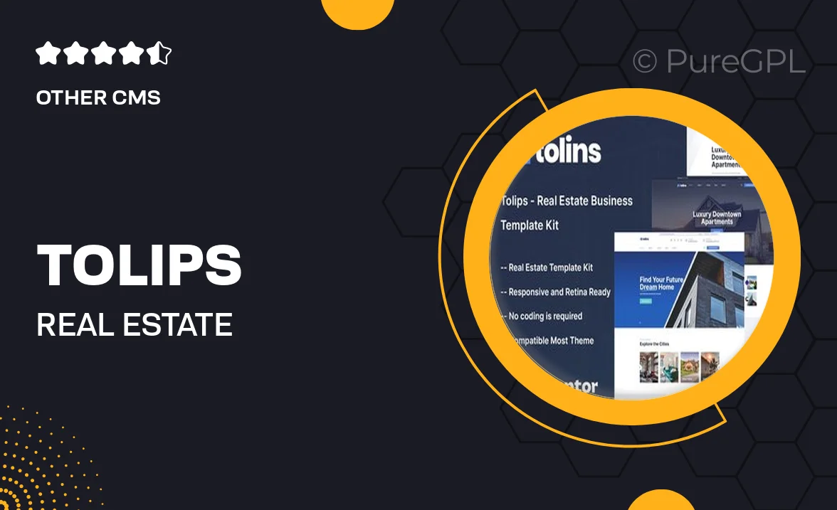 Tolips – Real Estate Business Elementor Template Kit