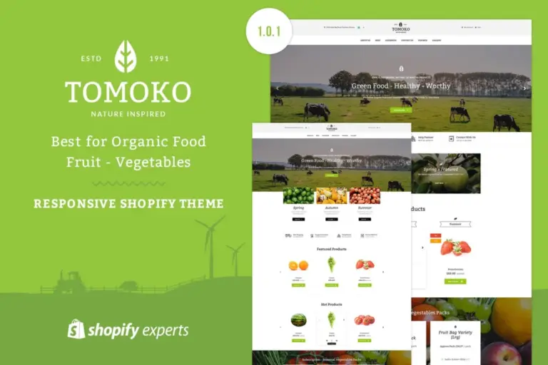 tomoko organic foodfruit shopify theme