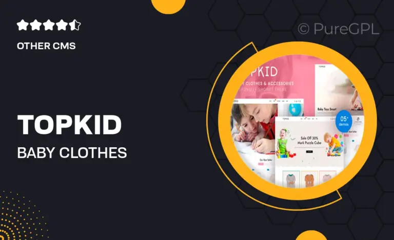 topkid baby clothes accessories shopify theme