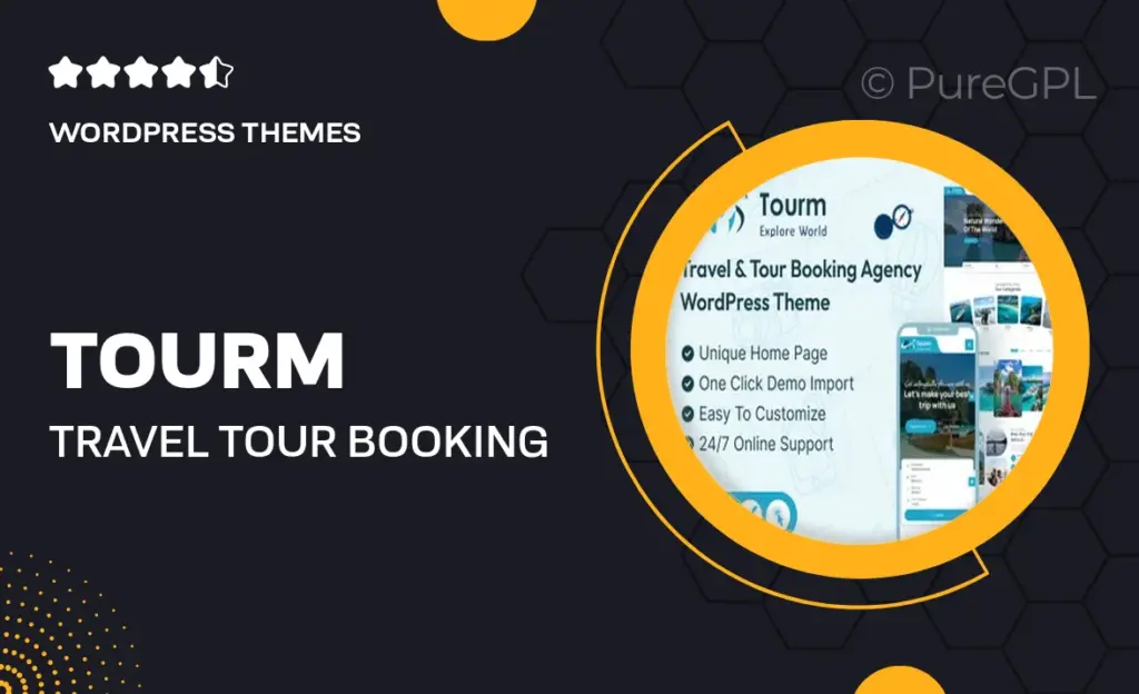 Tourm- Travel & Tour Booking Agency WordPress Theme 1 Tourm- Travel & Tour Booking Agency WordPress Theme