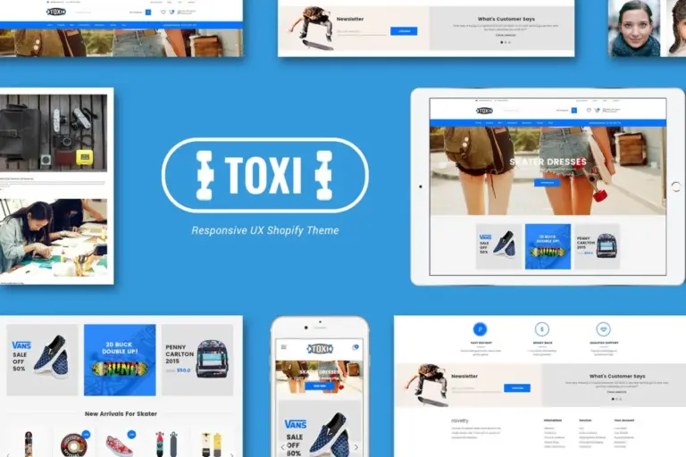 toxi responsive skater shopify theme 1