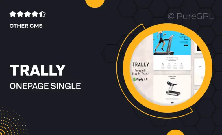 trally onepage single product shopify theme