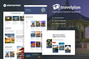 Travelplan – Tour & Travel Agency Elementor Template Kit