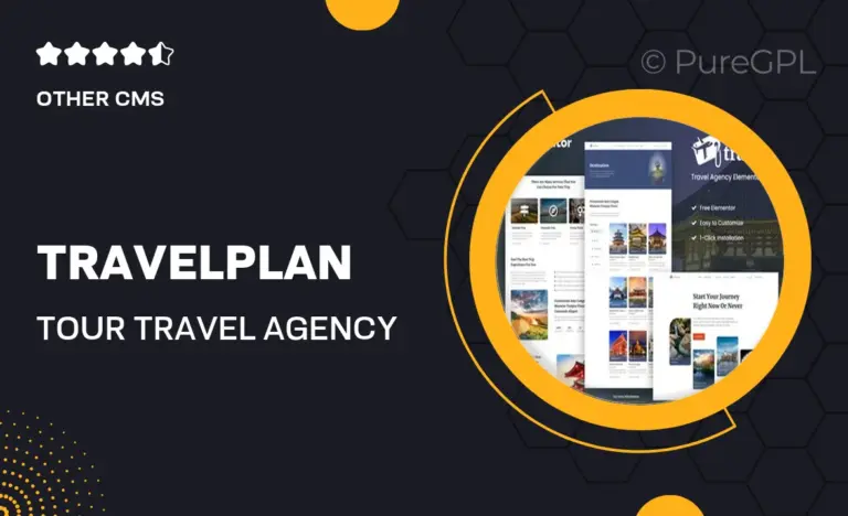 travelplan tour travel agency elementor template kit