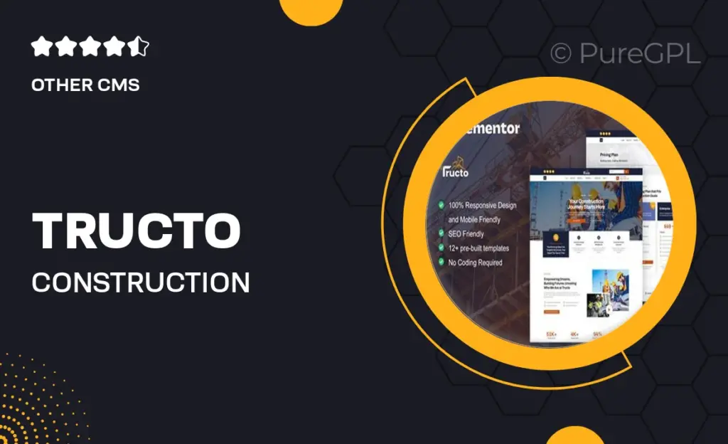 Tructo – Construction Service & Building Elementor Pro Template Kit 12 Tructo – Construction Service & Building Elementor Pro Template Kit
