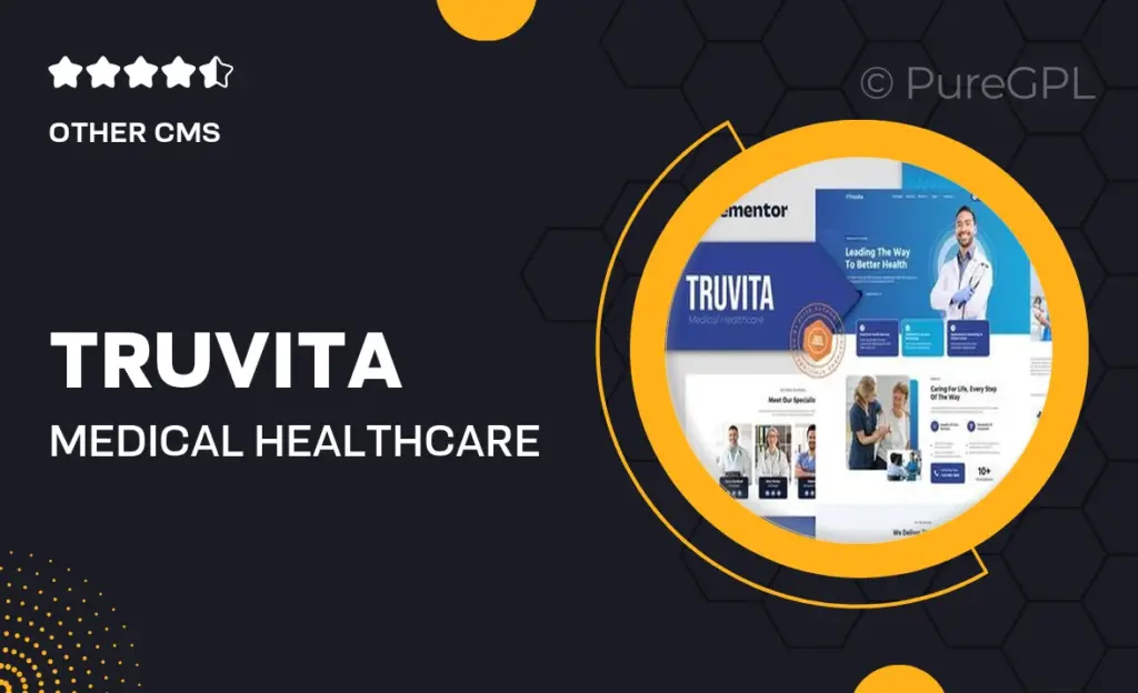 Truvita – Medical Healthcare Elementor Template Kit 1 Truvita – Medical Healthcare Elementor Template Kit