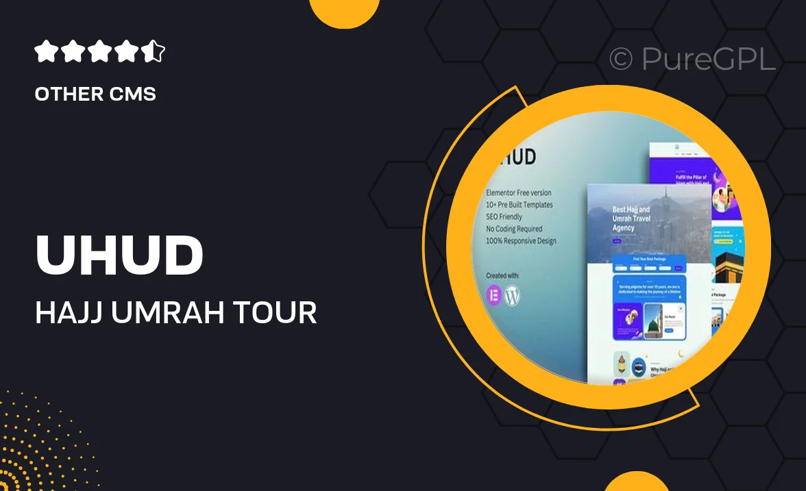 Uhud – Hajj & Umrah Tour Travel Elementor Template Kit