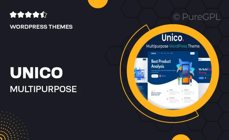 unico multipurpose wordpress theme