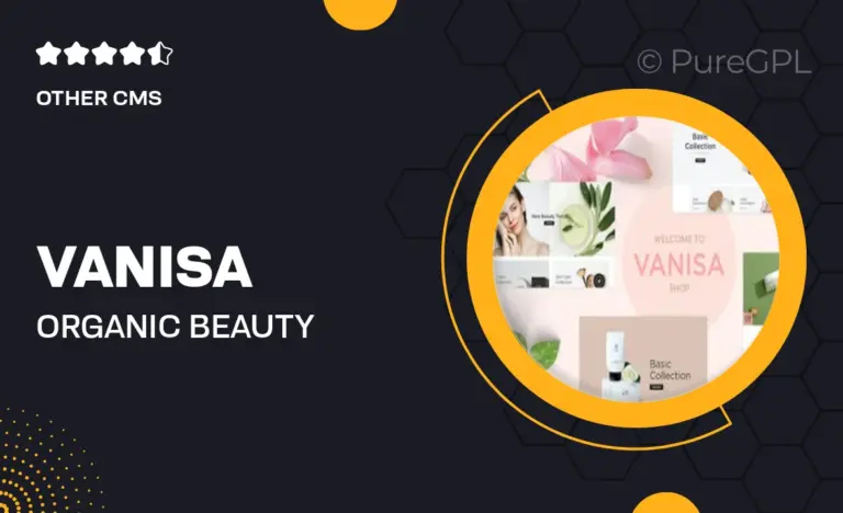 vanisa organic beauty store natural cosmetics shopify theme