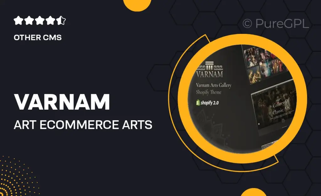 Varnam – Art eCommerce & Arts Store Shopify Theme