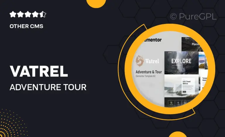 vatrel adventure tour elementor template kit